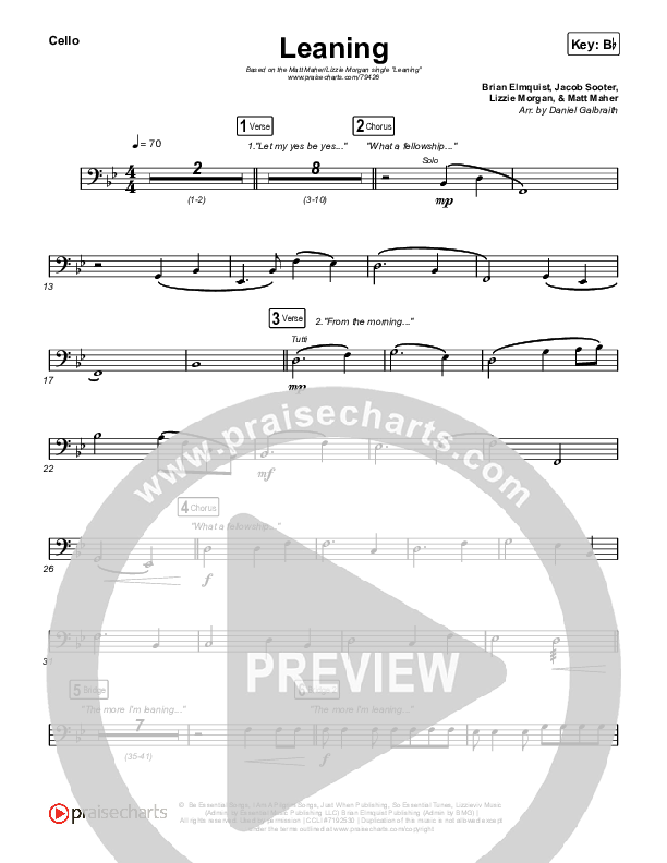 Leaning Cello (Matt Maher / Lizzie Morgan)