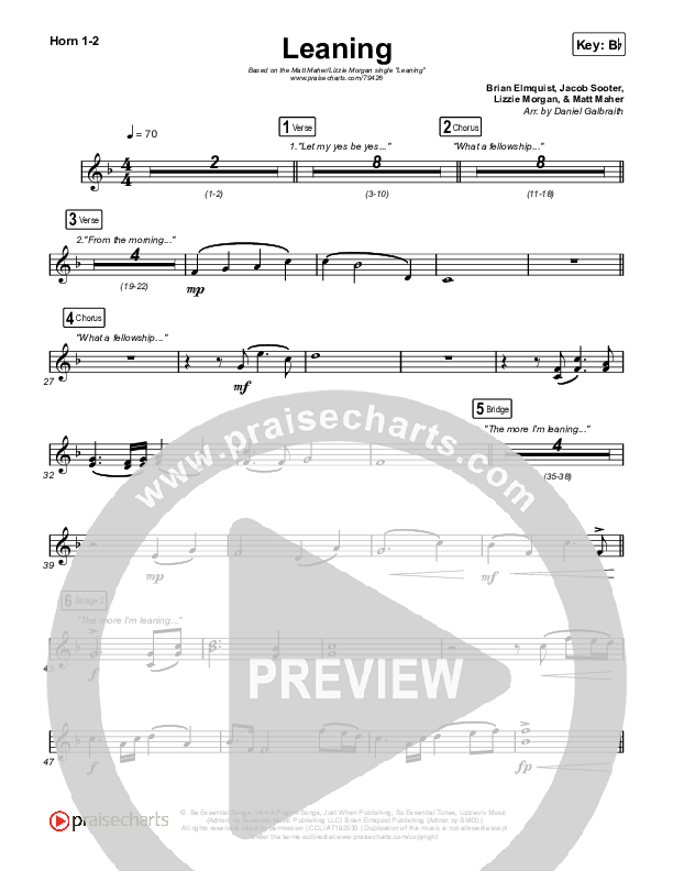 Leaning Brass Pack (Matt Maher / Lizzie Morgan)