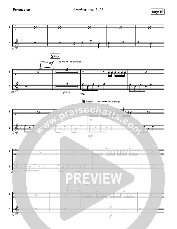 Leaning Percussion (Matt Maher / Lizzie Morgan)