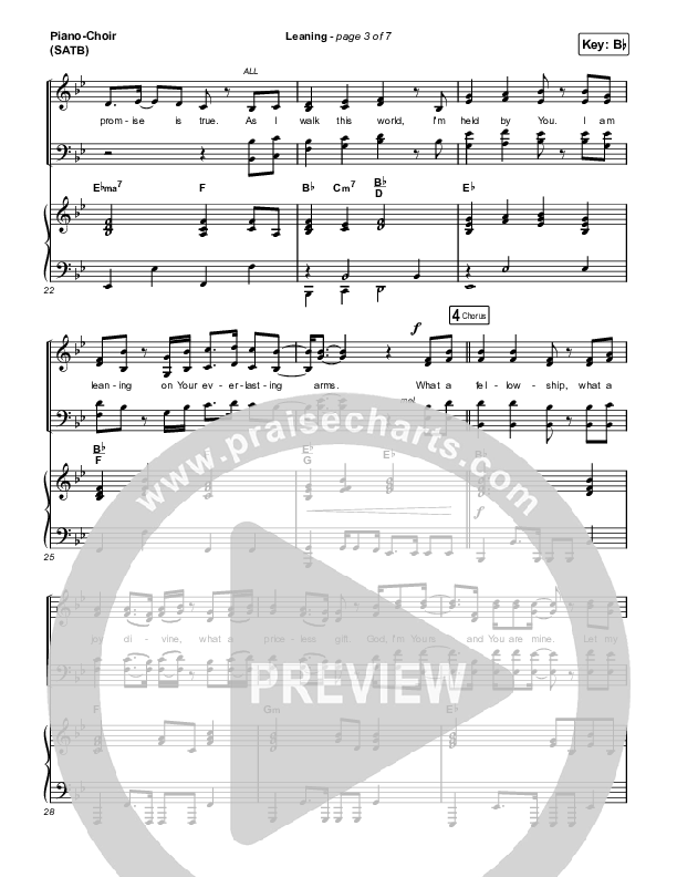 Leaning Piano/Choir (SATB) (Matt Maher / Lizzie Morgan)