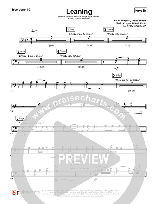 Leaning Trombone 1/2 (Matt Maher / Lizzie Morgan)