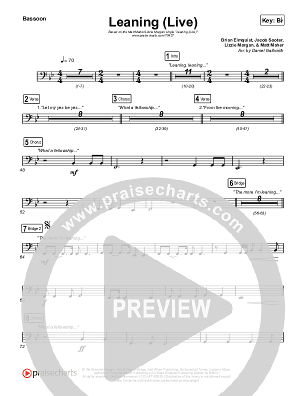 Leaning (Live) Bassoon (Matt Maher / Lizzie Morgan)