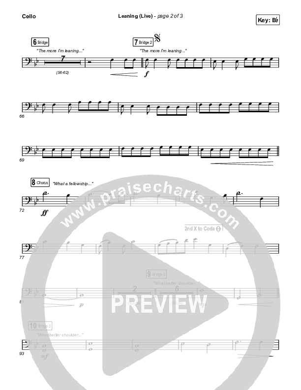 Leaning (Live) Cello (Matt Maher / Lizzie Morgan)