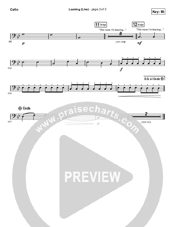 Leaning (Live) Cello (Matt Maher / Lizzie Morgan)