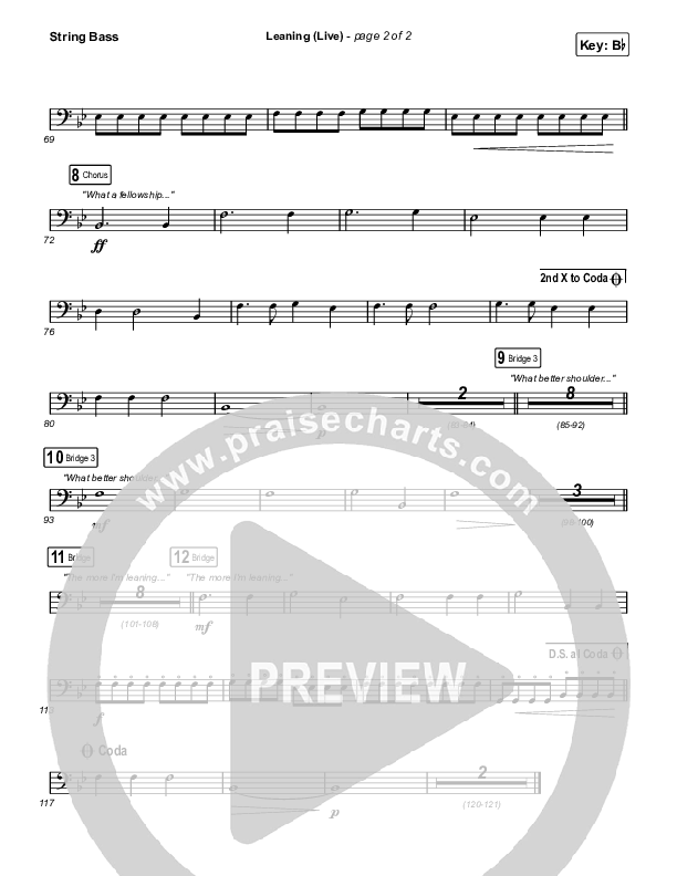 Leaning (Live) String Bass (Matt Maher / Lizzie Morgan)