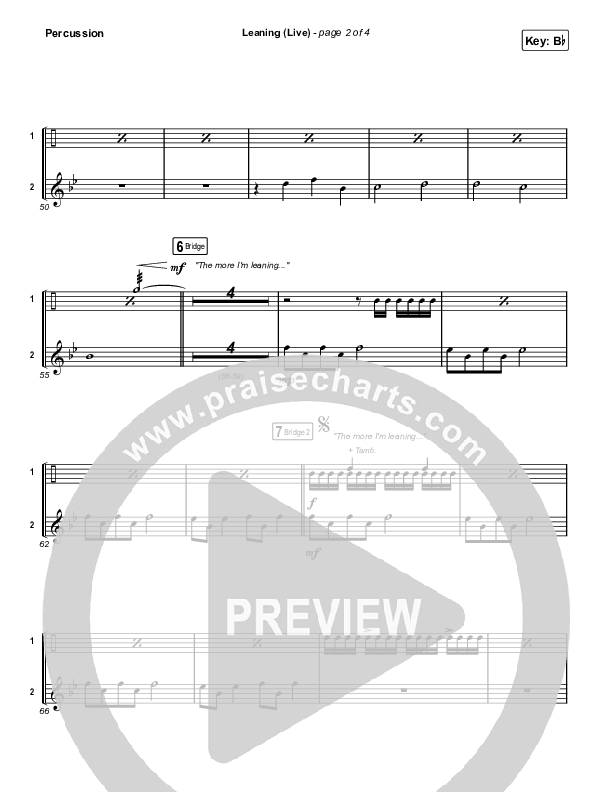 Leaning (Live) Percussion (Matt Maher / Lizzie Morgan)