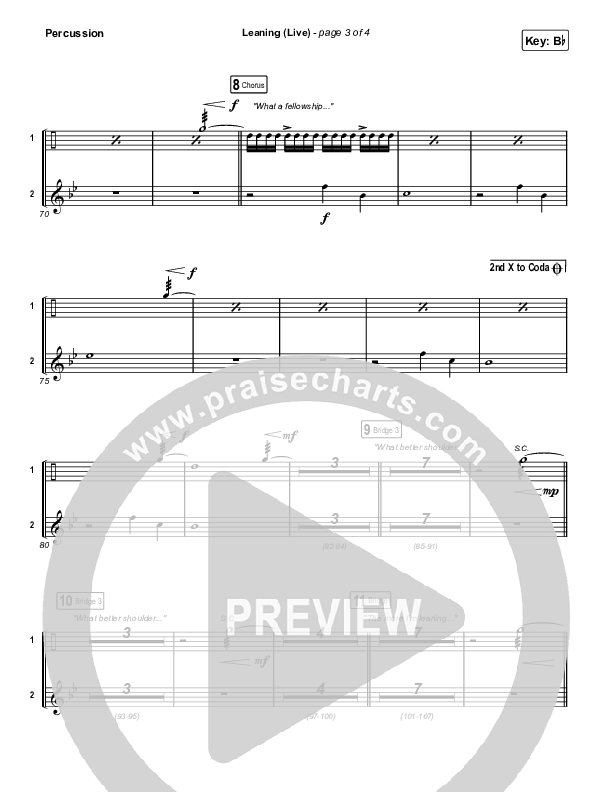 Leaning (Live) Percussion (Matt Maher / Lizzie Morgan)