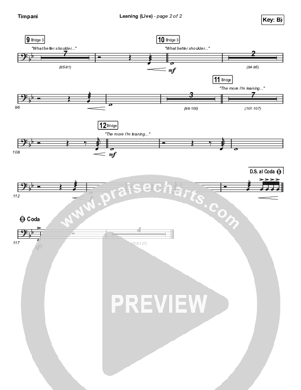 Leaning (Live) Timpani (Matt Maher / Lizzie Morgan)