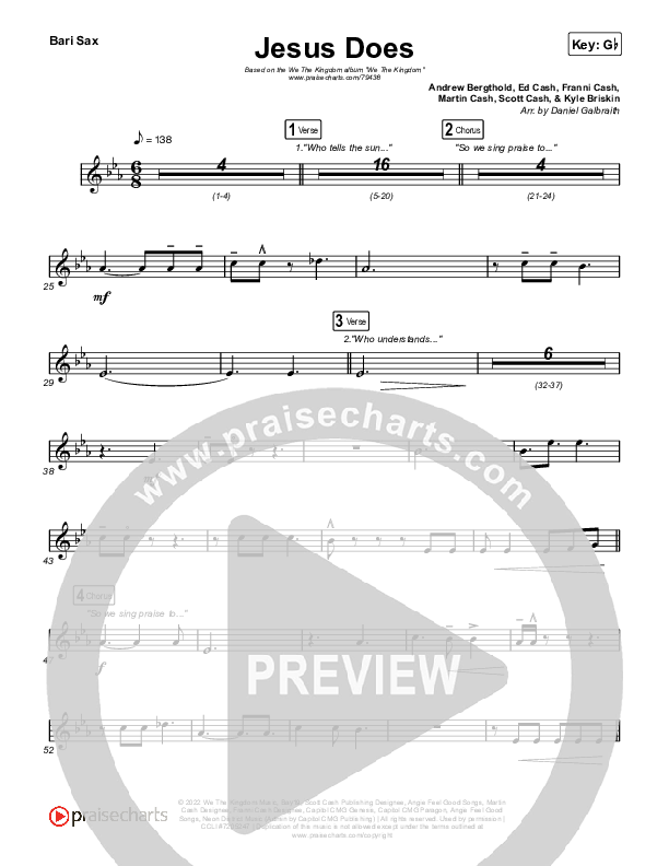 Jesus Does Bari Sax (We The Kingdom)