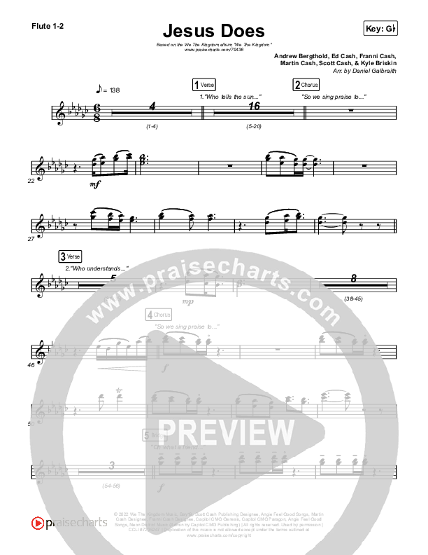 Jesus Does Flute 1,2 (We The Kingdom)