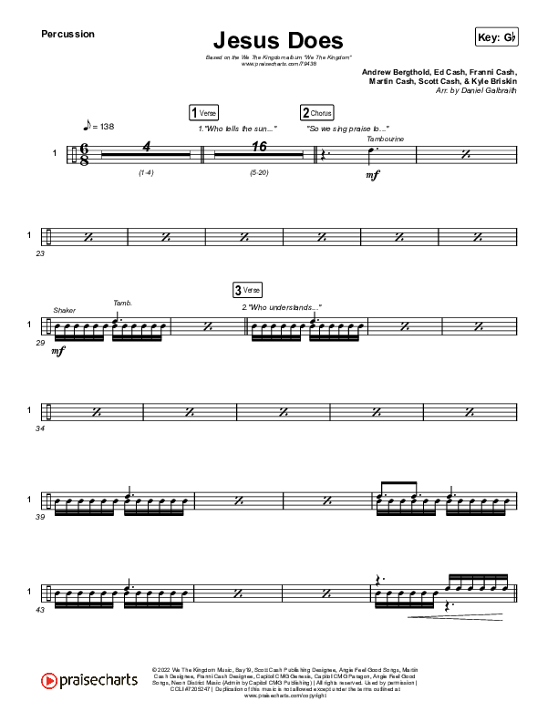 Jesus Does Percussion (We The Kingdom)