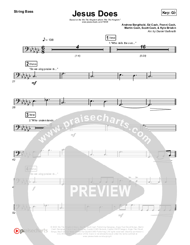 Jesus Does String Bass (We The Kingdom)