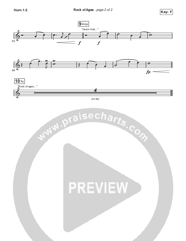 Rock Of Ages (Choral Anthem SATB) Brass Pack (The Worship Initiative / Dinah Wright / Grace Tanner / Arr. Mason Brown)
