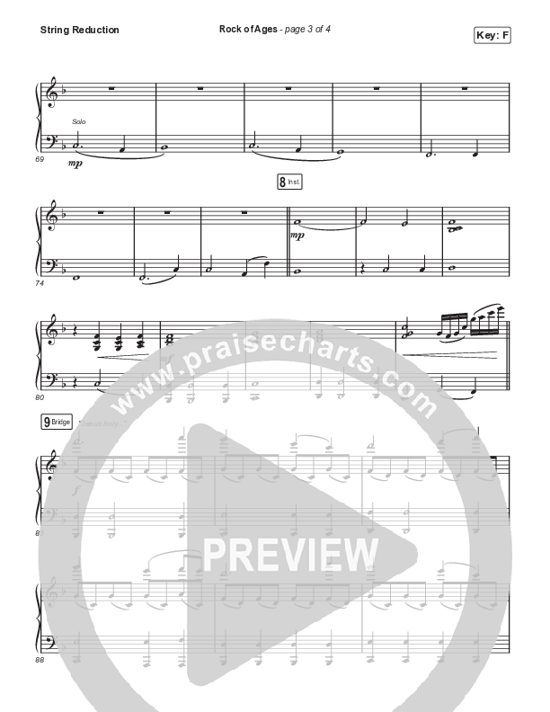 Rock Of Ages (Choral Anthem SATB) String Reduction (The Worship Initiative / Dinah Wright / Grace Tanner / Arr. Mason Brown)
