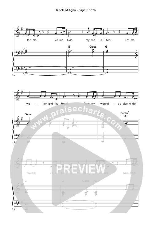 Rock Of Ages (Sing It Now SATB) Octavo (SATB & Pno) (The Worship Initiative / Dinah Wright / Grace Tanner / Arr. Mason Brown)