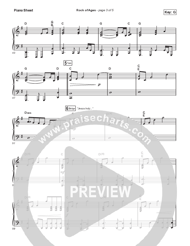 Rock Of Ages (Sing It Now SATB) Piano Sheet (The Worship Initiative / Dinah Wright / Grace Tanner / Arr. Mason Brown)
