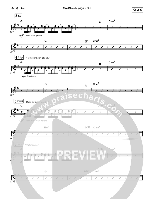 The Blood Acoustic Guitar (Bethel Music / Jenn Johnson / Mitch Wong)