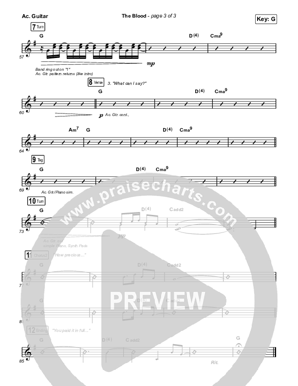 The Blood Acoustic Guitar (Bethel Music / Jenn Johnson / Mitch Wong)