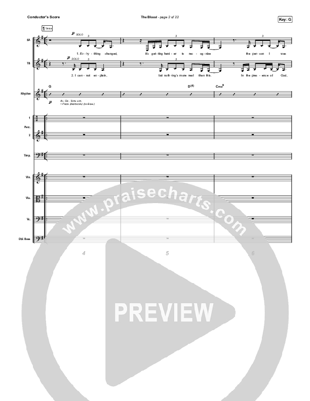 The Blood Conductor's Score (Bethel Music / Jenn Johnson / Mitch Wong)