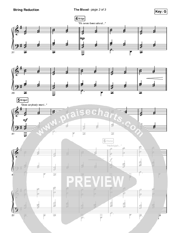 The Blood String Reduction (Bethel Music / Jenn Johnson / Mitch Wong)