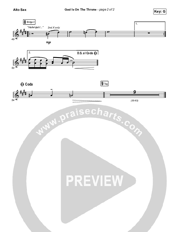 God Is On The Throne (Worship Choir SAB) Sax Pack (We The Kingdom / Arr. Mason Brown)