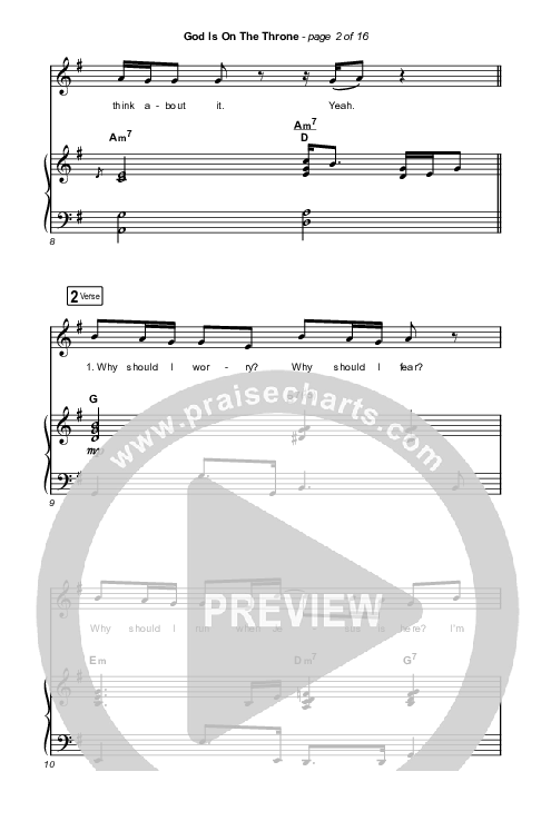 God Is On The Throne (Sing It Now SATB) Octavo (SATB & Pno) (We The Kingdom / Arr. Mason Brown)