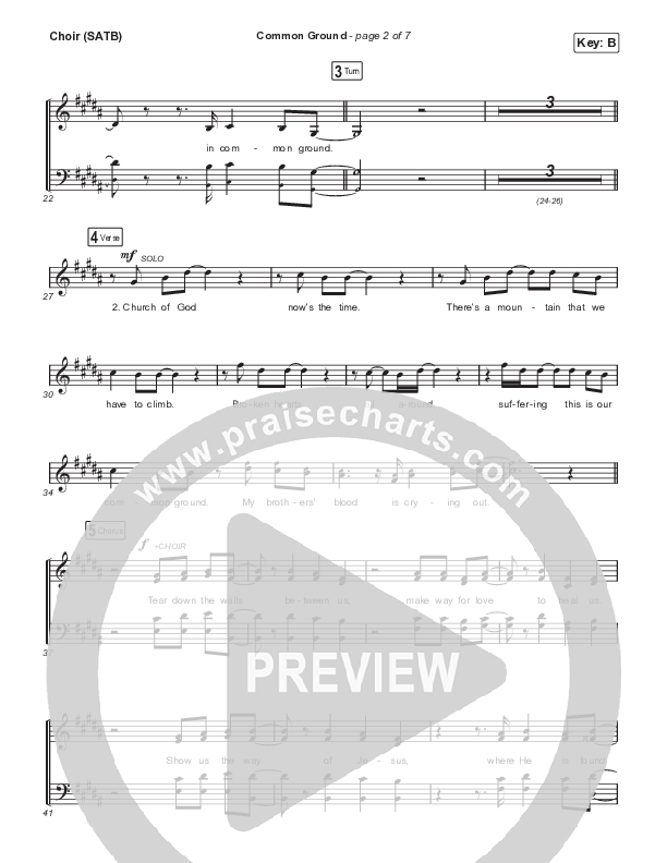 Common Ground Choir Sheet (SATB) (Matt Maher / Dee Wilson)