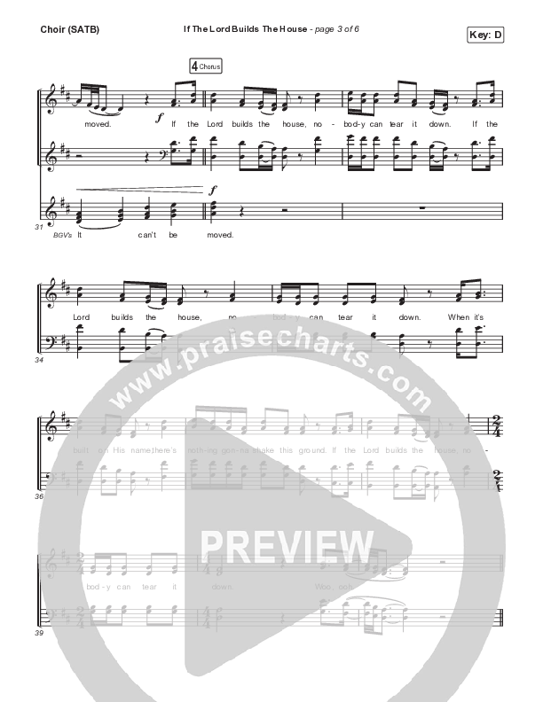 If The Lord Builds The House Choir Sheet (SATB) (Hope Darst / Jon Reddick)