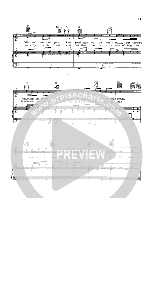 Love Is So Beautiful Lead Sheet ()