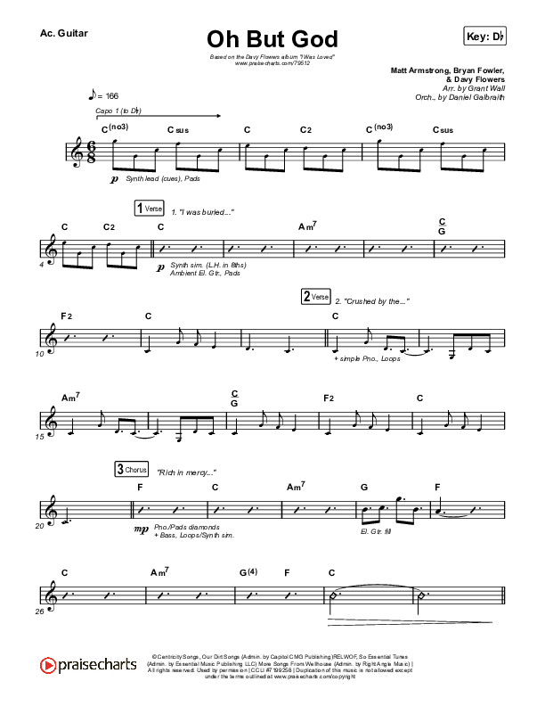 Oh But God Acoustic Guitar (Davy Flowers)