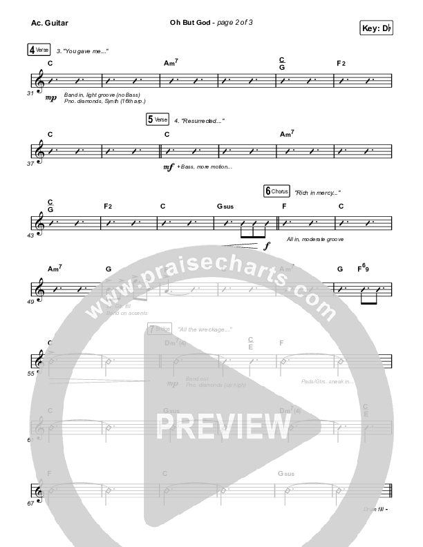 Oh But God Acoustic Guitar (Davy Flowers)