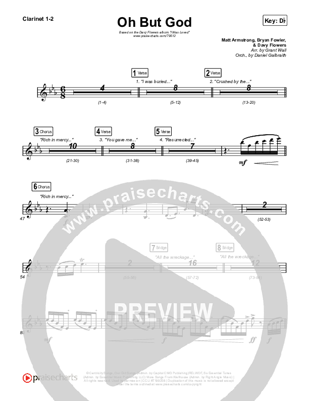 Oh But God Clarinet 1/2 (Davy Flowers)