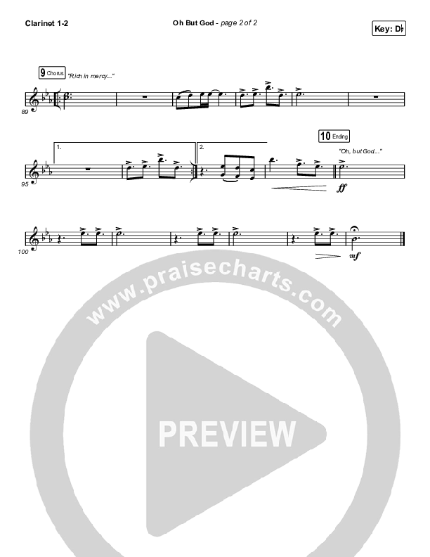 Oh But God Clarinet 1/2 (Davy Flowers)