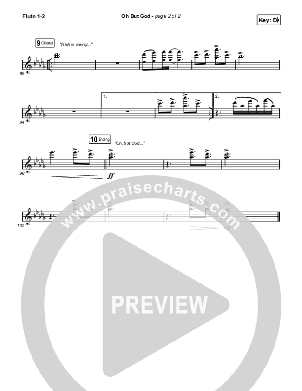 Oh But God Flute 1/2 (Davy Flowers)