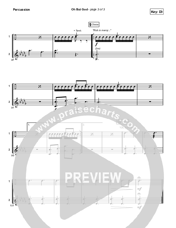 Oh But God Percussion (Davy Flowers)