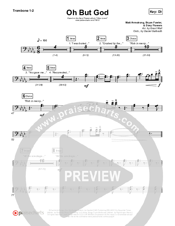 Oh But God Trombone 1/2 (Davy Flowers)