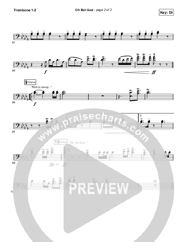 Oh But God Trombone 1/2 (Davy Flowers)