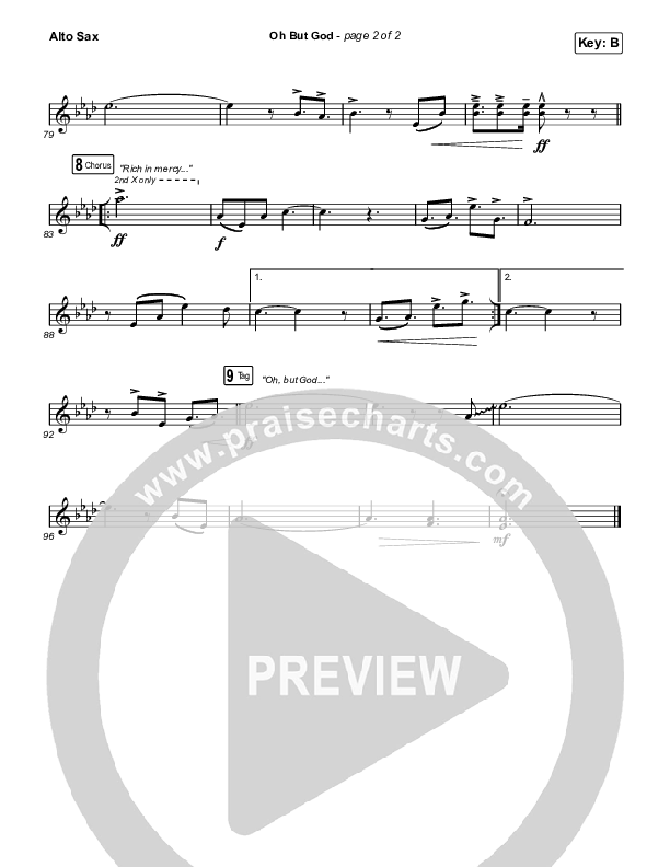 Oh But God Alto Sax (Shane & Shane / The Worship Initiative)