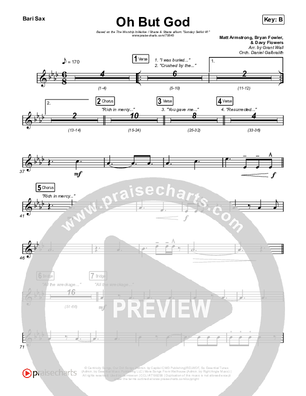 Oh But God Bari Sax (Shane & Shane / The Worship Initiative)