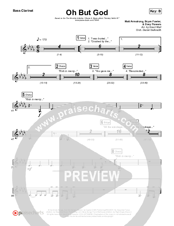 Oh But God Bass Clarinet (Shane & Shane / The Worship Initiative)