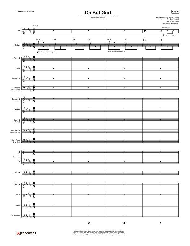 Oh But God Conductor's Score (Shane & Shane / The Worship Initiative)