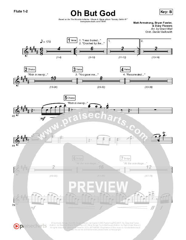 Oh But God Flute 1/2 (Shane & Shane / The Worship Initiative)