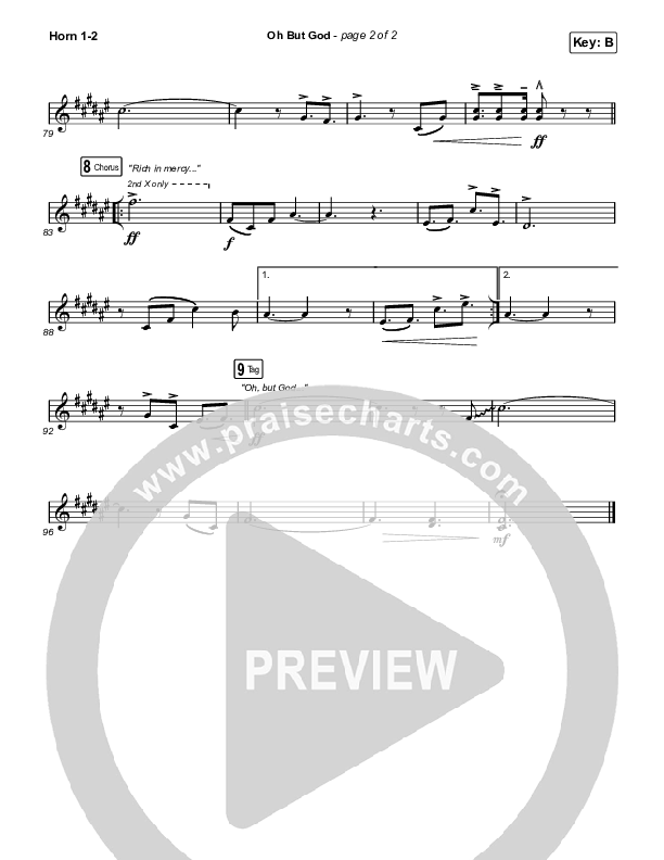 Oh But God French Horn 1/2 (Shane & Shane / The Worship Initiative)