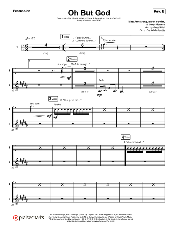 Oh But God Percussion (Shane & Shane / The Worship Initiative)