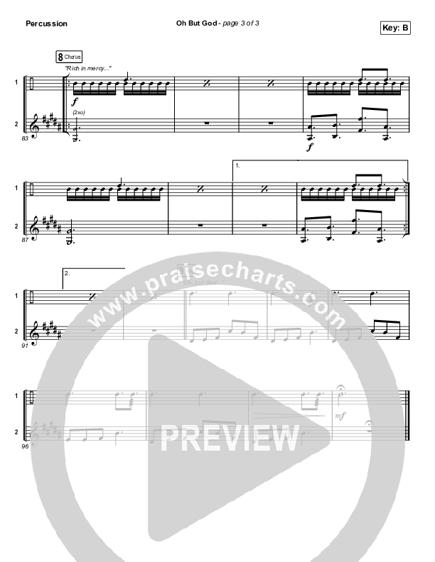 Oh But God Percussion (Shane & Shane / The Worship Initiative)