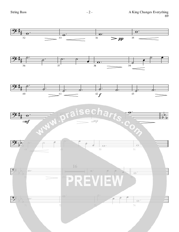 A King Changes Everything (Choral Anthem SATB) Cello/Bass (Lillenas Choral / Arr. Steve Mauldin)