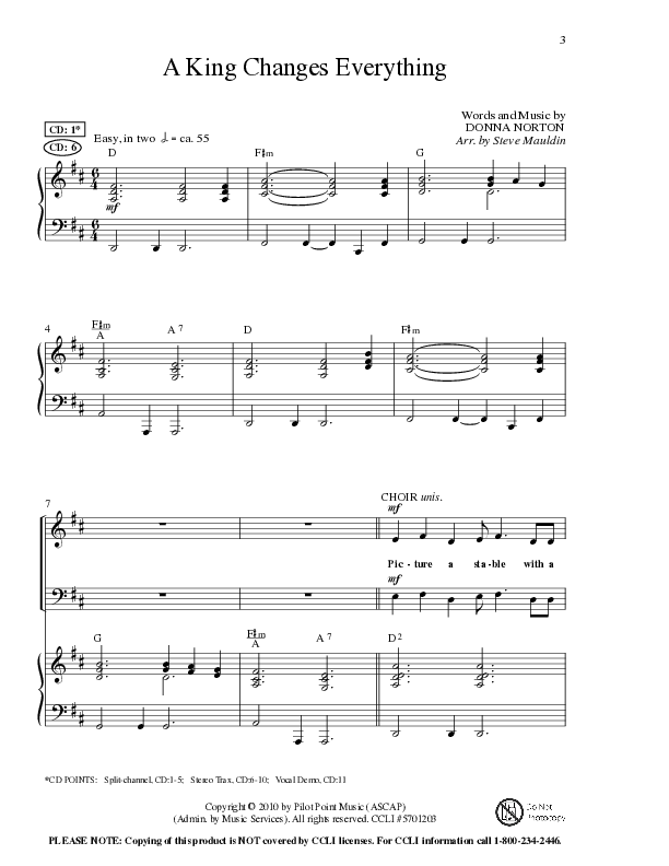 A King Changes Everything (Choral Anthem SATB) Anthem (SATB/Piano) (Lillenas Choral / Arr. Steve Mauldin)