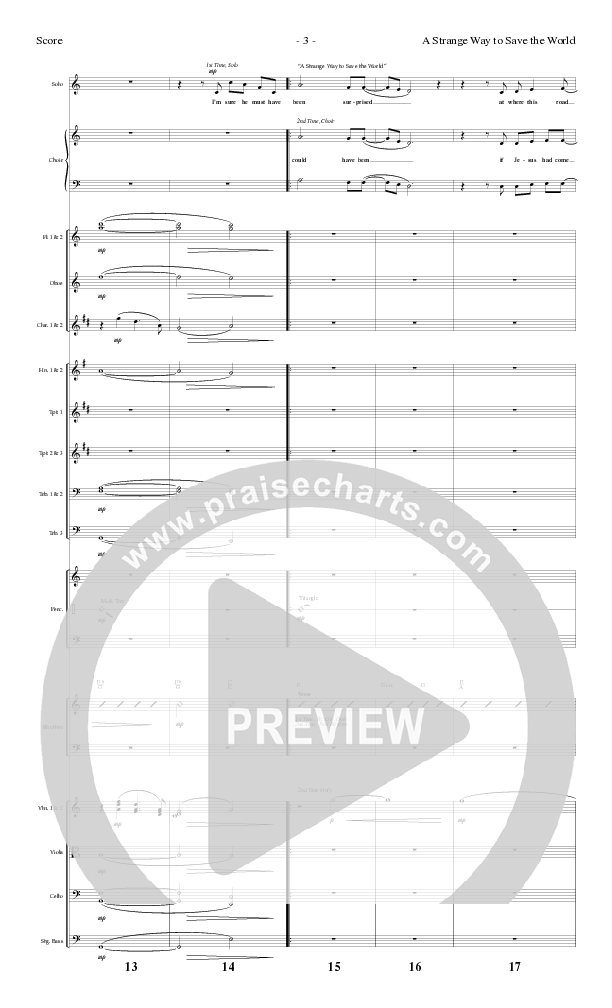 A Strange Way To Save The World (with What Child Is This) (Choral Anthem SATB) Conductor's Score (Lillenas Choral / Arr. Russell Mauldin)