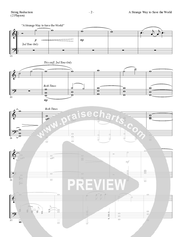 A Strange Way To Save The World (with What Child Is This) (Choral Anthem SATB) String Reduction (Lillenas Choral / Arr. Russell Mauldin)