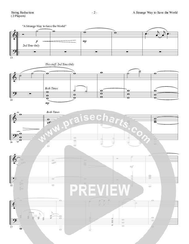 A Strange Way To Save The World (with What Child Is This) (Choral Anthem SATB) String Reduction (Lillenas Choral / Arr. Russell Mauldin)